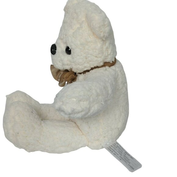 MS Teddy Bear Cream Plush Stuffed Animal 11.5" - Picture 4 of 5
